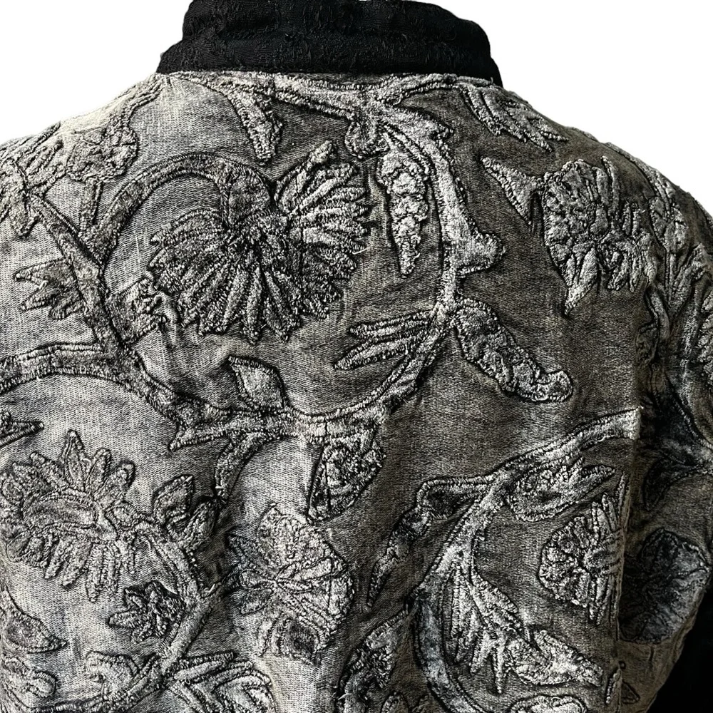 Flashback Deadstock Velvet and Tapestry Mixed Media Patchwork Jacket, Sz L - Picture 8 of 15
